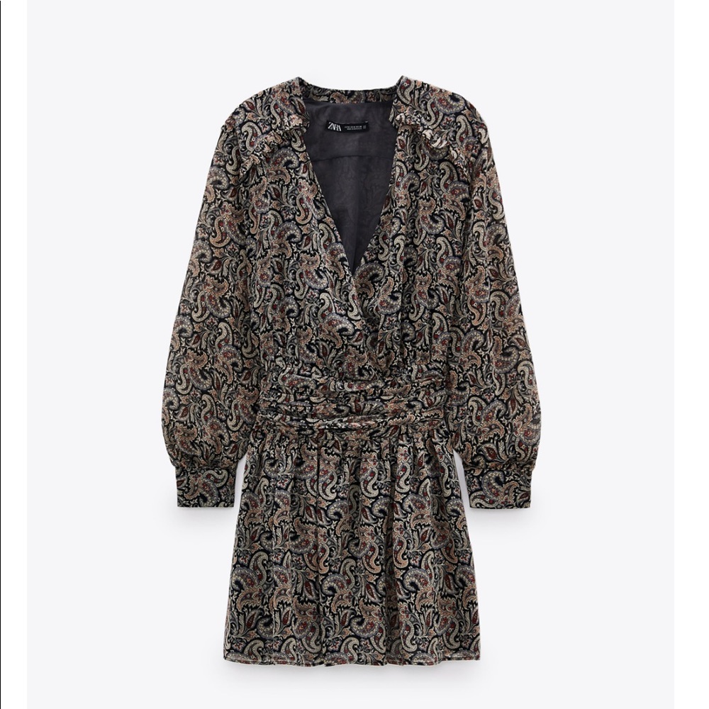 ZARA printed mini dress - Picture 3 of 11
